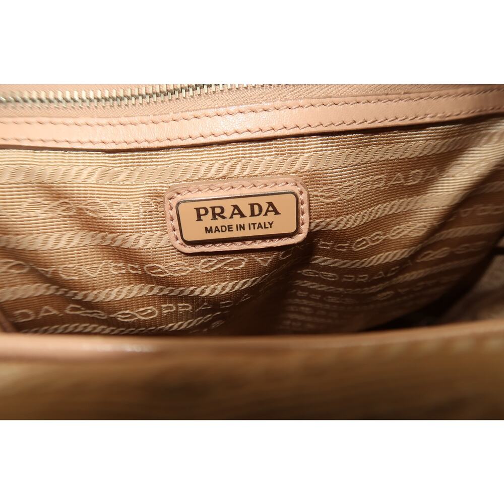 Prada Milano Diagramme Zip-Around Backpack Pink Leather Logo Accent - Picture 13 of 16